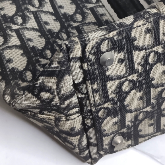 CHRISTIAN DIOR Black Monogram Trotter No 1 Shopping Tote Bag - Picture 8 of 12